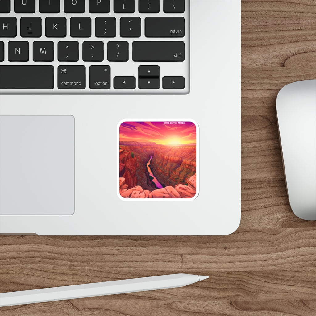 Grand Canyon Arizona Die-Cut Sticker — Square Version