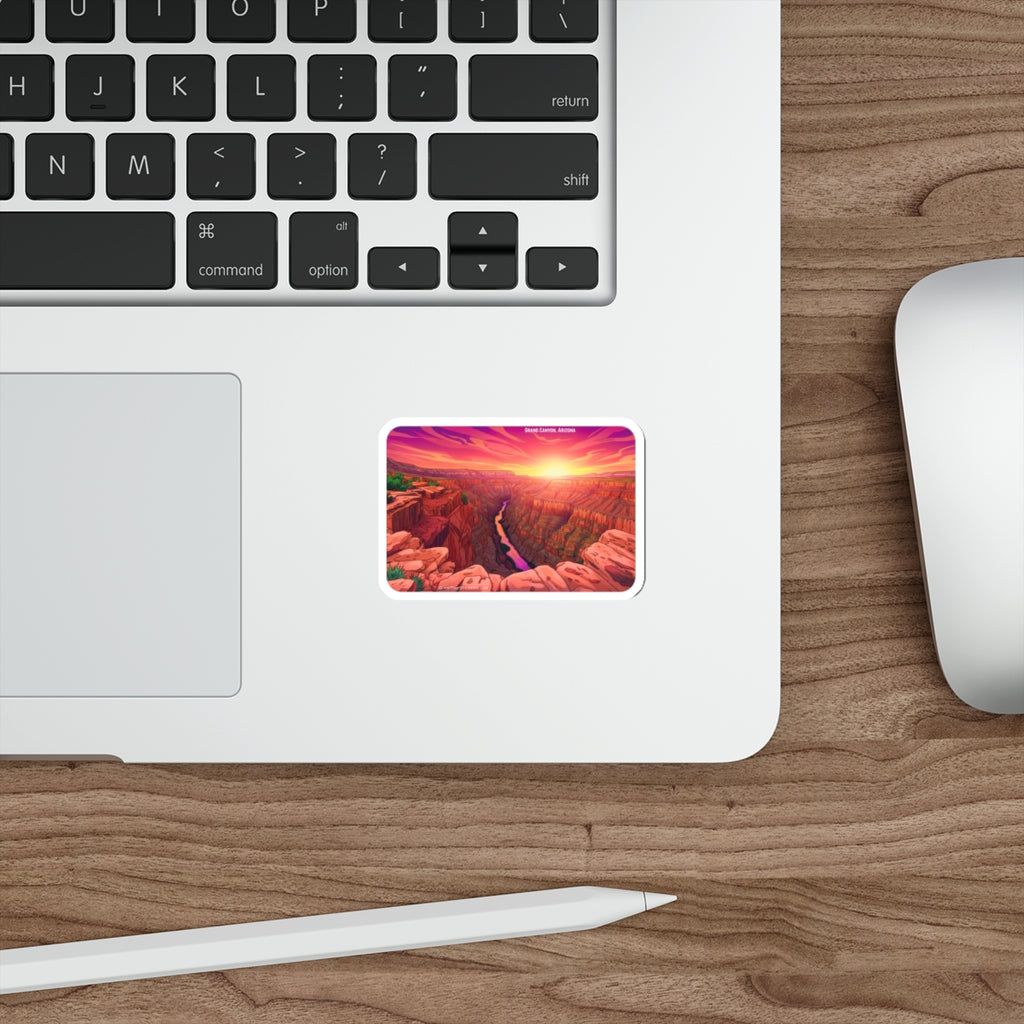 Grand Canyon Arizona Die-Cut Sticker — Rectangle Version