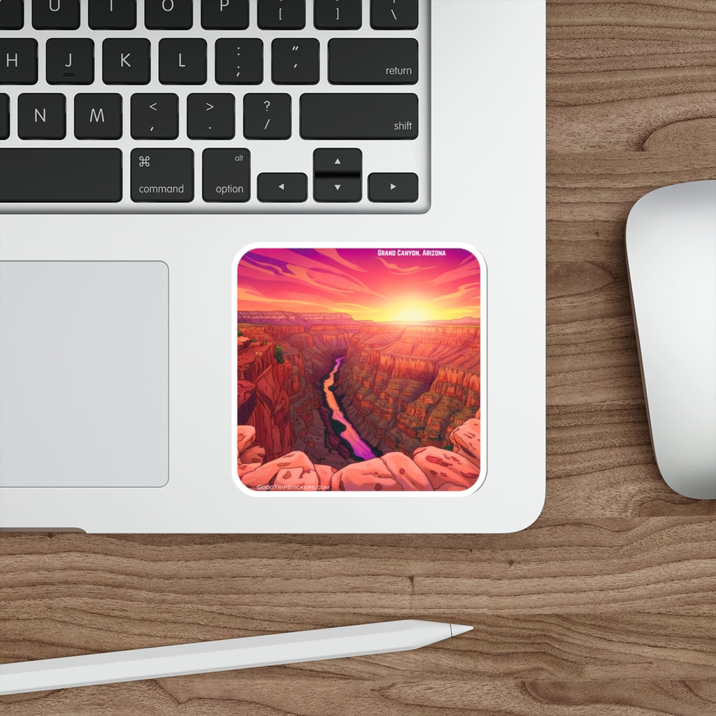 Grand Canyon Arizona Die-Cut Sticker — Square Version