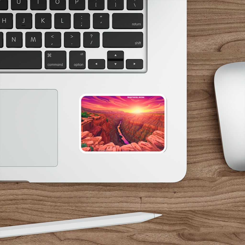 Grand Canyon Arizona Die-Cut Sticker — Rectangle Version