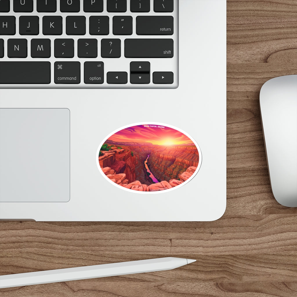 Grand Canyon Arizona Die-Cut Sticker — Oval Version